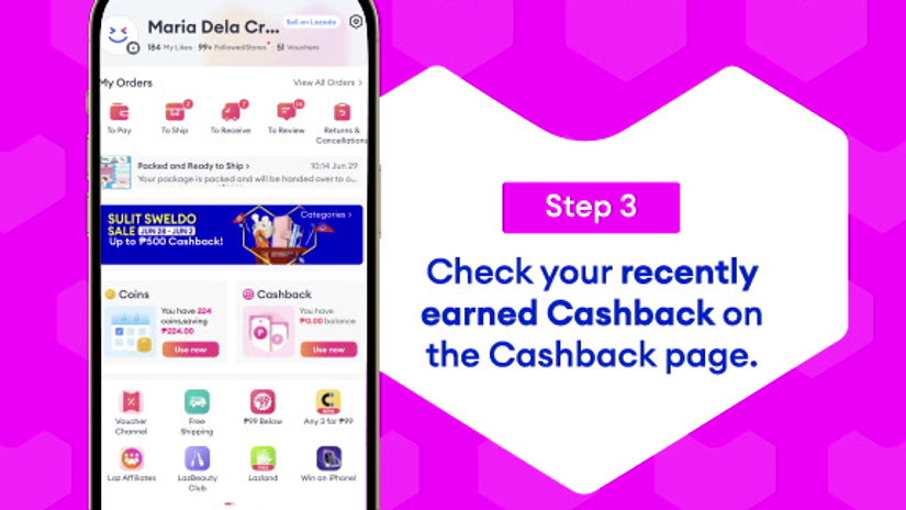 How to click the "Order Received" button in Lazada?